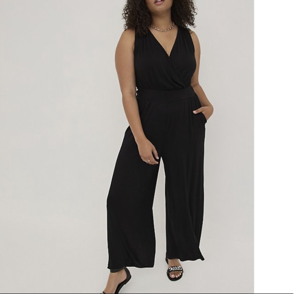 Torrid Black Sleeveless Jumpsuit